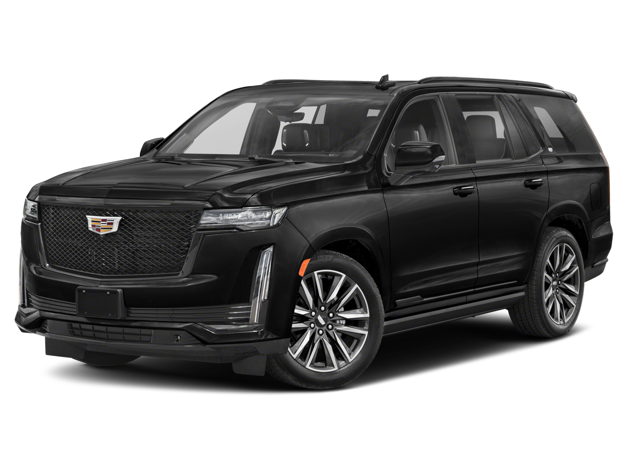 2021 Cadillac Escalade Sport in Infrared Tintcoat — front three-quarter view
