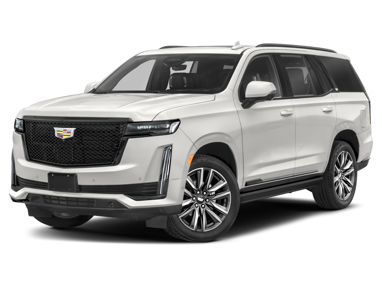 2024 Cadillac Escalade Sport Platinum in Black Raven — front three-quarter view