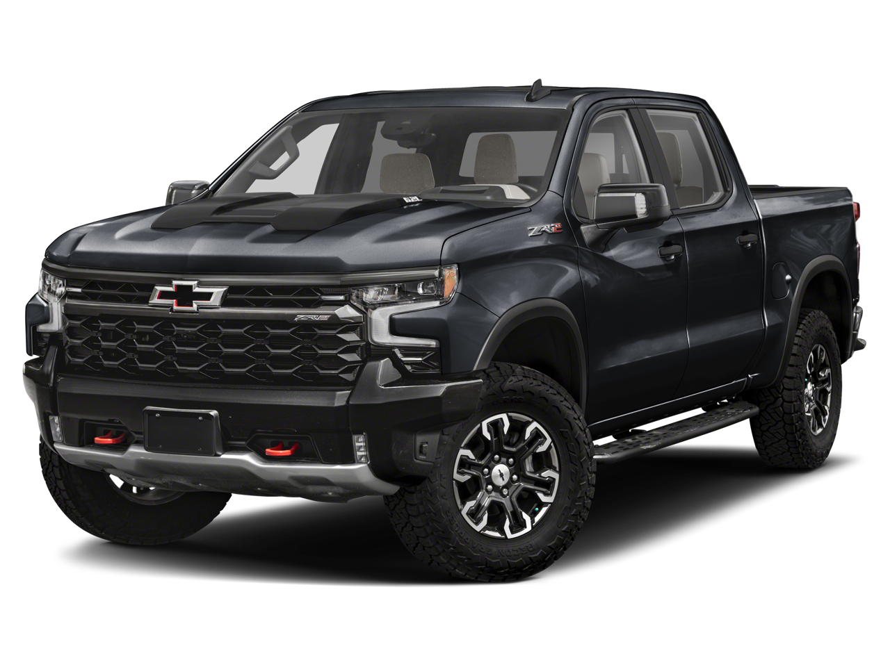 2024 Chevrolet Silverado 1500 ZR2 in Summit White — front three-quarter view