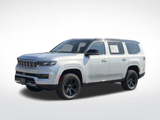 2023 Jeep Grand Wagoneer Base in Silver Zynith — front three-quarter view