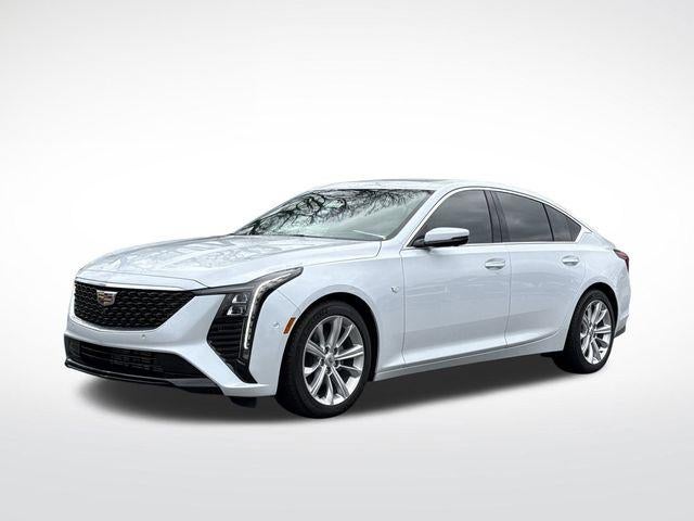 2026 Cadillac CT5 Premium Luxury in Vibrant White Tricoat (Late Availability) — front three-quarter view