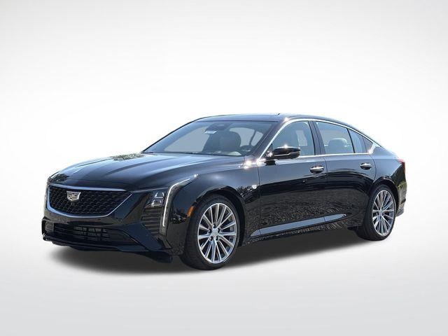 2026 Cadillac CT5 Premium Luxury in Black Raven — front three-quarter view