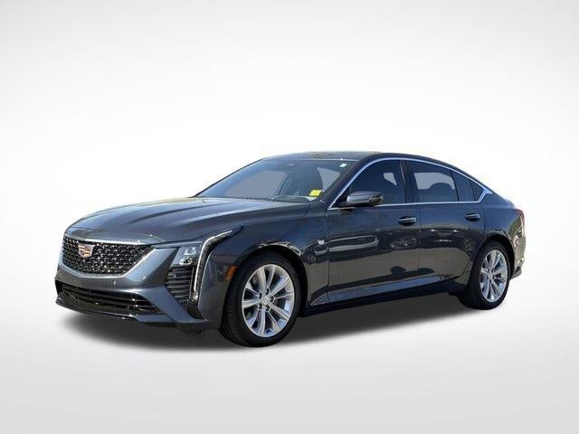 2025 Cadillac CT5 Premium Luxury in Deep Space Metallic — front three-quarter view