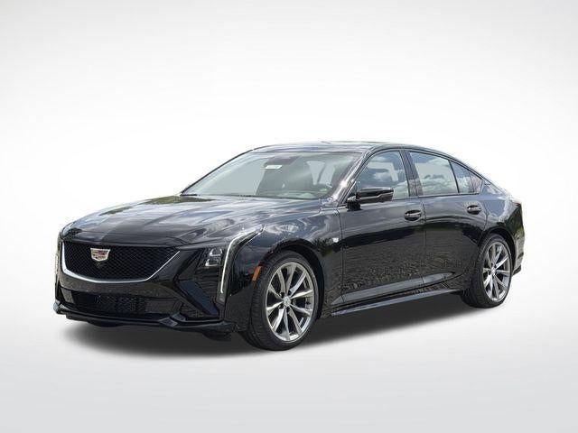 2026 Cadillac CT5 Sport in Black Raven — front three-quarter view