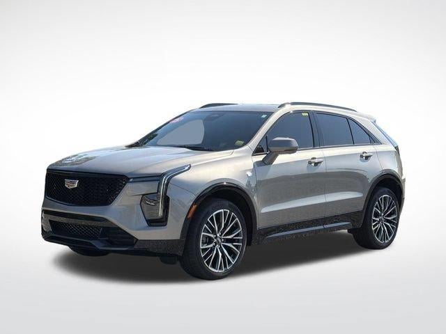 2025 Cadillac XT4 Sport in Latte Metallic — front three-quarter view