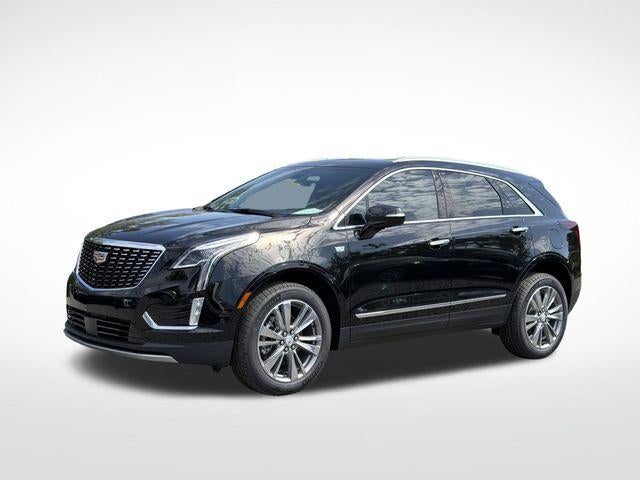 2026 Cadillac XT5 Premium Luxury in Stellar Black Metallic — front three-quarter view