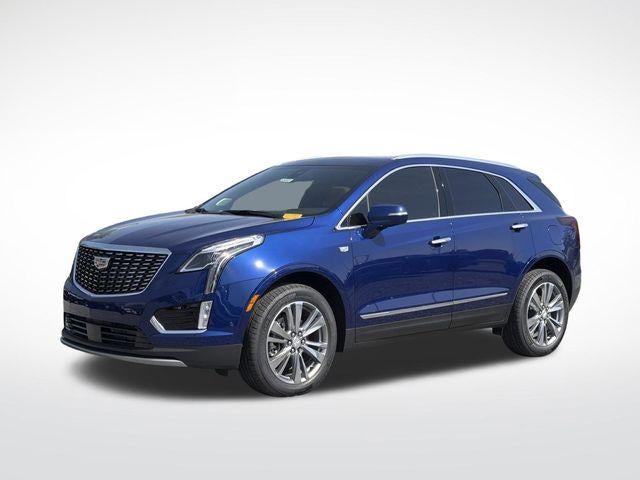 2026 Cadillac XT5 Premium Luxury in Opulent Blue Metallic — front three-quarter view