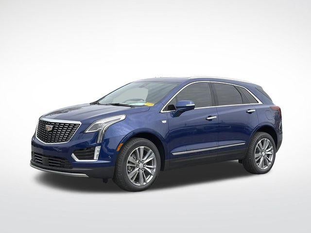 2026 Cadillac XT5 Premium Luxury in Opulent Blue Metallic — front three-quarter view