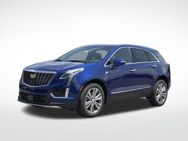2026 Cadillac XT5 Premium Luxury in Opulent Blue Metallic — front three-quarter view