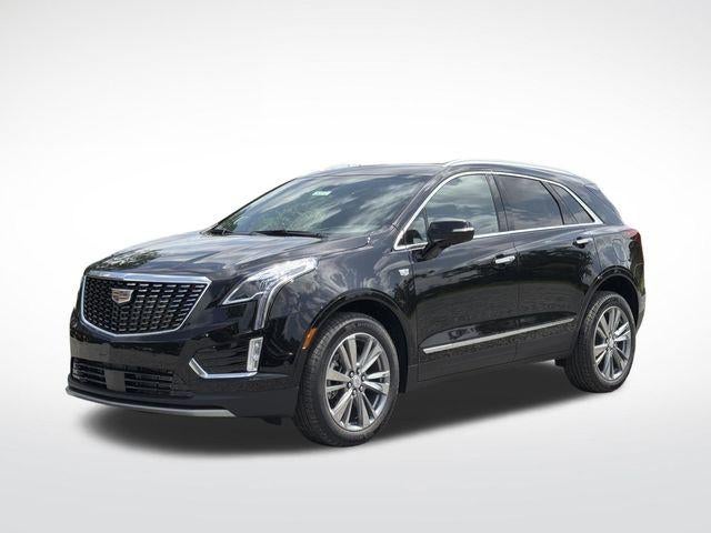 2026 Cadillac XT5 Premium Luxury in Stellar Black Metallic — front three-quarter view