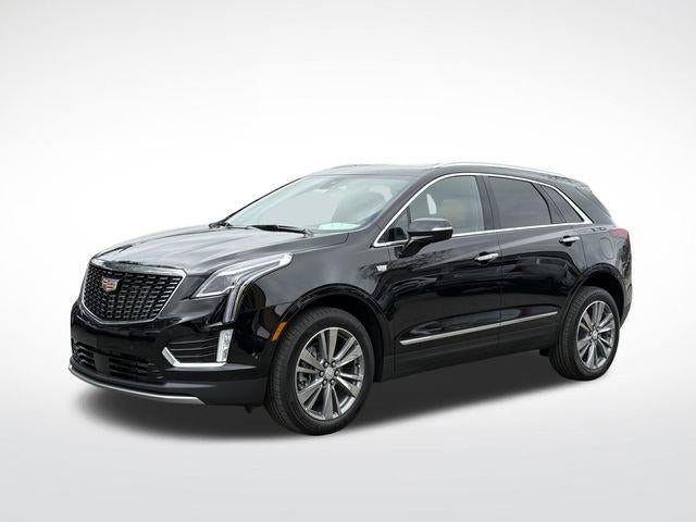 2026 Cadillac XT5 Premium Luxury in Stellar Black Metallic — front three-quarter view