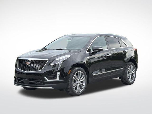 2026 Cadillac XT5 Premium Luxury in Stellar Black Metallic — front three-quarter view