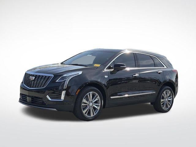 2026 Cadillac XT5 Premium Luxury in Stellar Black Metallic — front three-quarter view