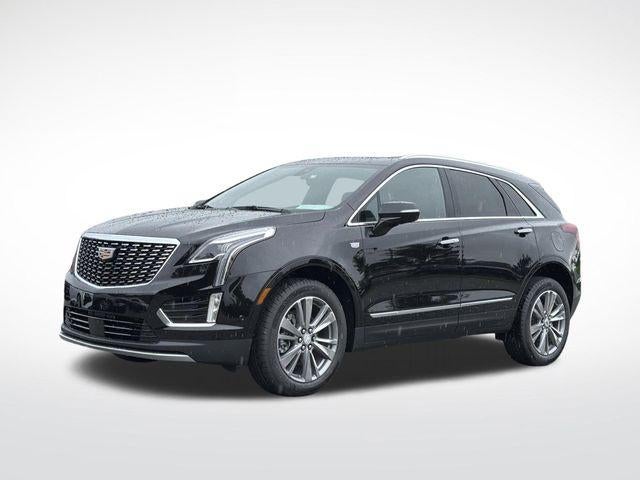 2026 Cadillac XT5 Premium Luxury in Stellar Black Metallic — front three-quarter view
