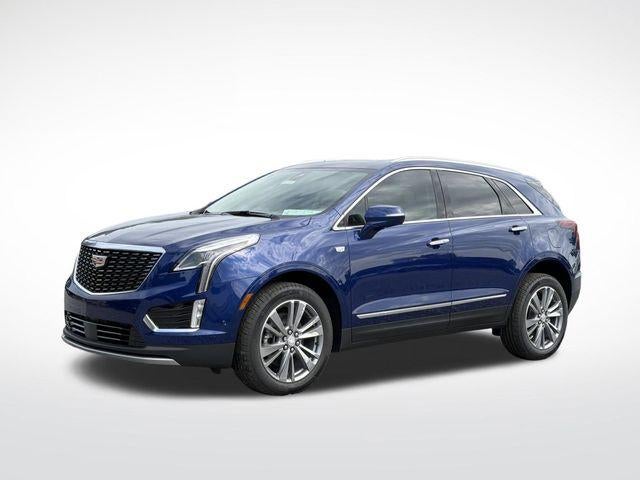 2026 Cadillac XT5 Premium Luxury in Opulent Blue Metallic — front three-quarter view