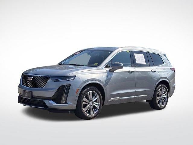 2024 Cadillac XT6 Premium Luxury in Argent Silver Metallic — front three-quarter view