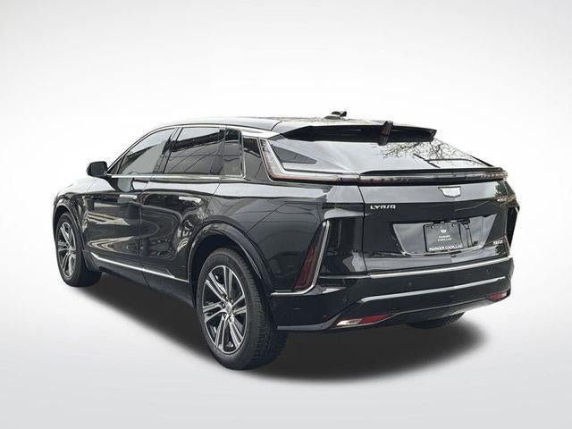 2026 Cadillac LYRIQ Luxury in Stellar Black Metallic — front three-quarter view