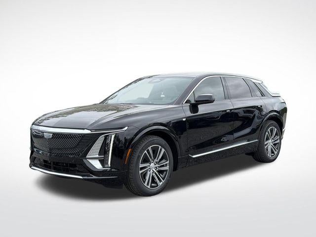 2026 Cadillac LYRIQ Luxury in Stellar Black Metallic — front three-quarter view