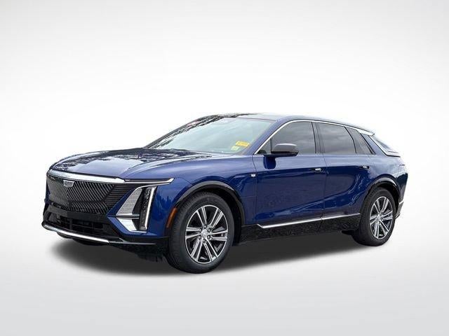 2024 Cadillac LYRIQ Luxury 1 in Opulent Blue Metallic — front three-quarter view