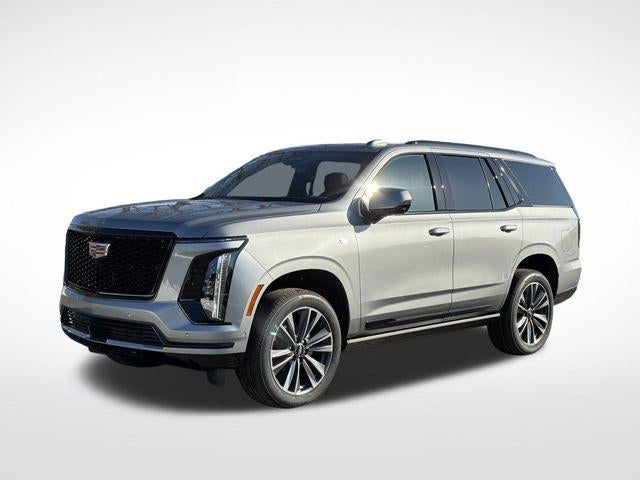 2026 Cadillac Escalade Sport in Argent Silver Metallic — front three-quarter view