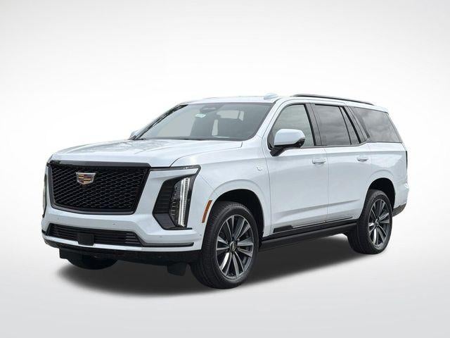 2026 Cadillac Escalade Sport in Vibrant White Tricoat — front three-quarter view