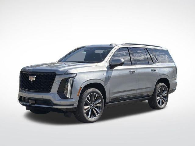 2026 Cadillac Escalade Sport in Argent Silver Metallic — front three-quarter view