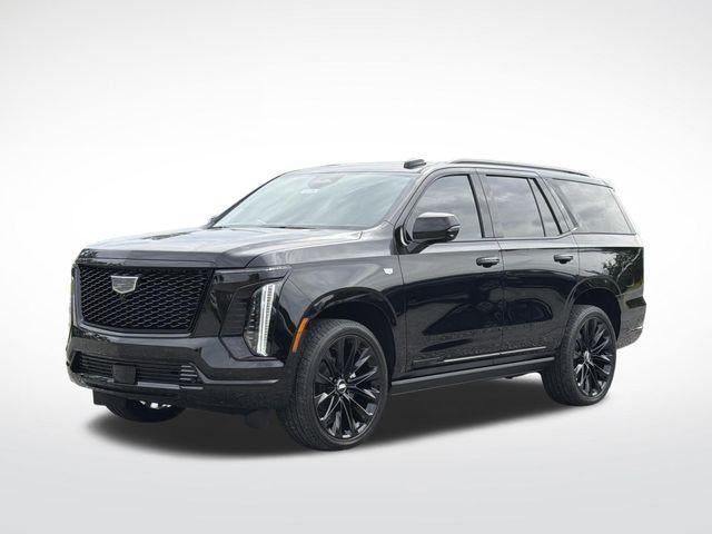 2026 Cadillac Escalade Platinum Sport in Black Raven — front three-quarter view