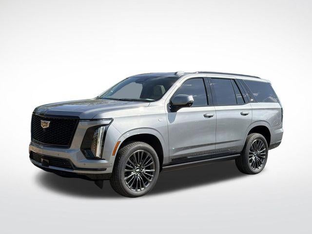2026 Cadillac Escalade Platinum Sport in Argent Silver Metallic — front three-quarter view