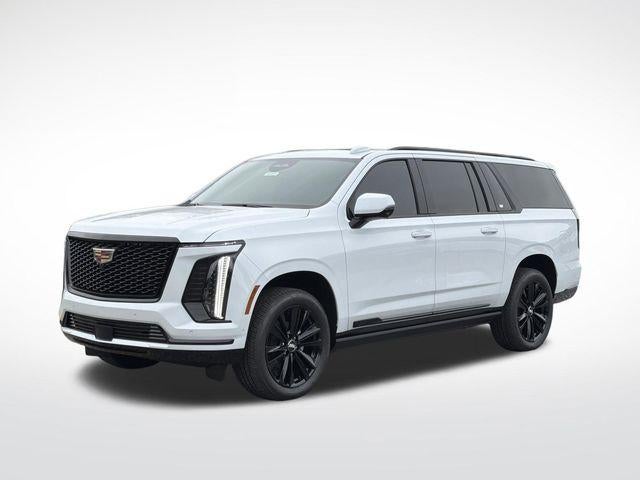 2026 Cadillac Escalade ESV Sport in Vibrant White Tricoat — front three-quarter view