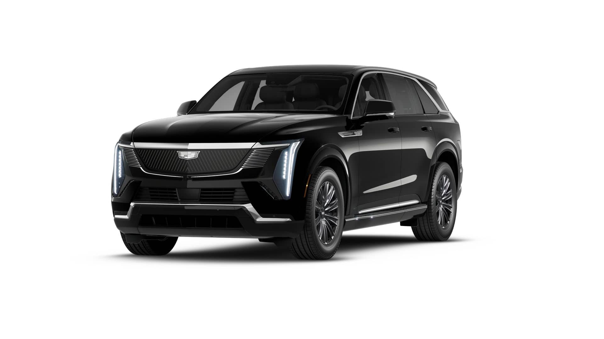 2026 Cadillac ESCALADE IQ Luxury in Black Raven — front three-quarter view