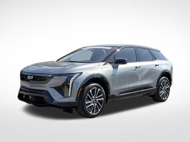 2026 Cadillac OPTIQ Sport in Argent Silver Metallic — front three-quarter view